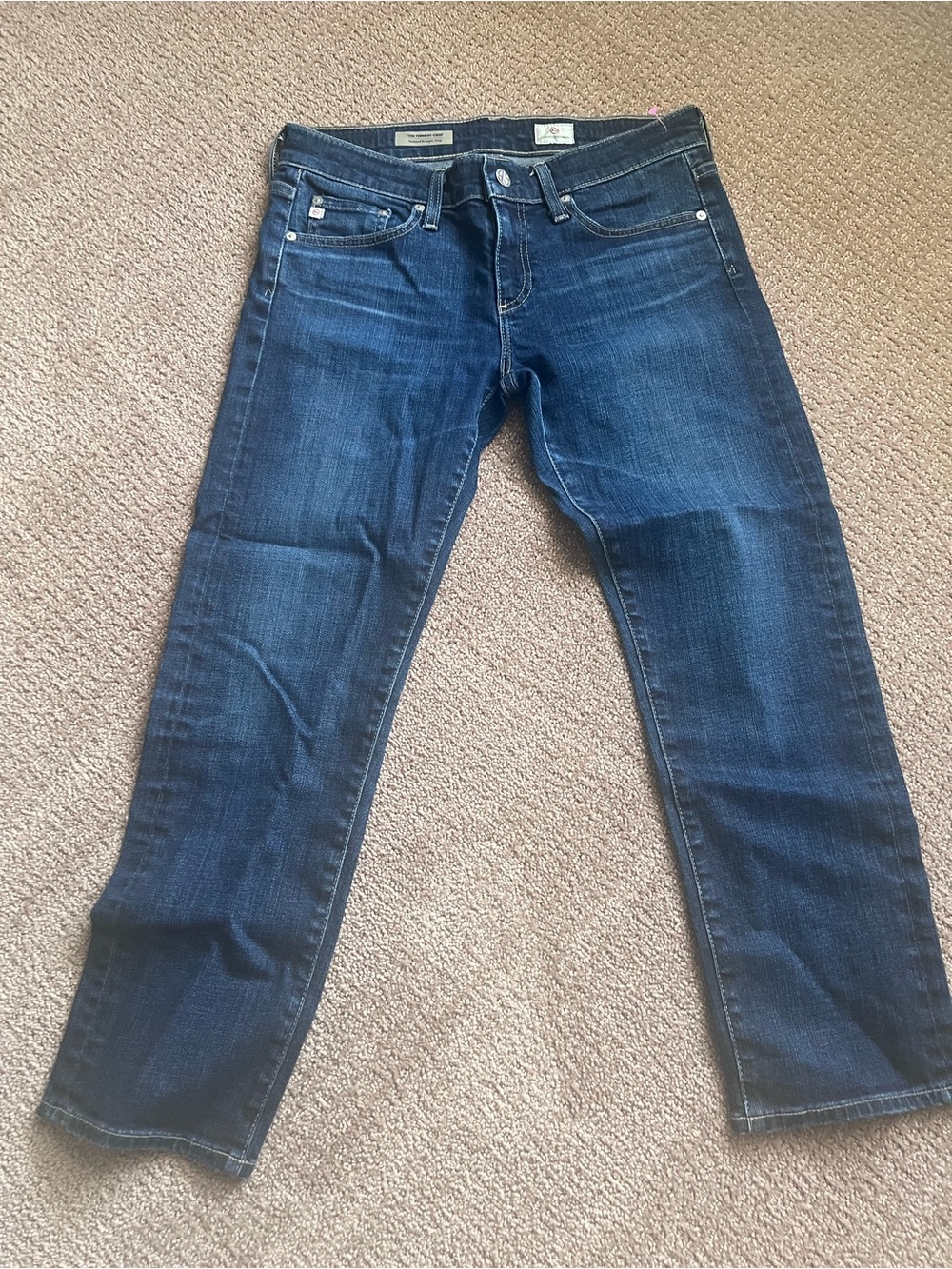 Ag Adriano Goldschmied relaxed Straight crop Jeans 27